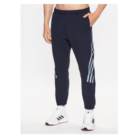 Adidas Teplákové nohavice Future Icons 3-Stripes Joggers IJ6373 Modrá Slim Fit