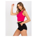 FUCHSIOVÝ REBROVANÝ CROP TOP AP-TP-109.17-FUCHSIA