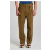 NOHAVICE GANT PLEATED TWILL CHINOS DARK CACTUS