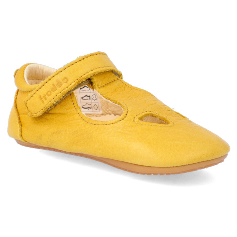 Barefoot sandálky Froddo - Prewalkers Dark Yellow žlté