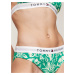 Dámske plavky UW0UW05366 0IE Green with Pattern - Tommy Hilfiger