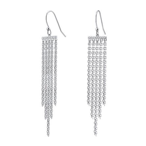 Silvego Retiazkové strieborné náušnice CHIARA JJJ0210E1