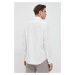 Bavlnená košeľa Seidensticker pánska, béžová farba, slim, s klasickým golierom, 01.675670