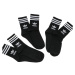 Ponožky ADIDAS ORIGINALS 3 PACK-MID CUT CRW SCK-BLACK WHITE