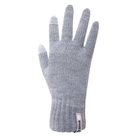 Kama RUKAVICE R301 Pletené rukavice, sivá, veľkosť