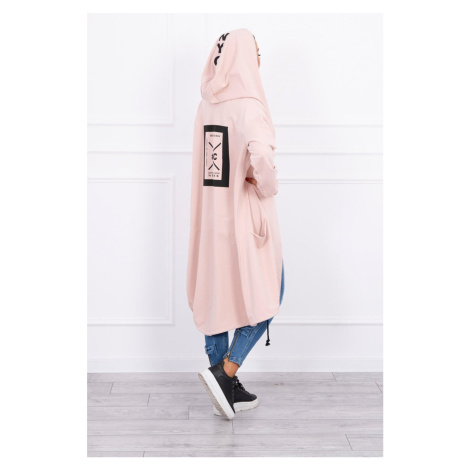 Oversize Hooded Worm Dark Powder Pink