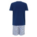 Tommy Hilfiger Underwear Krátke pyžamo  modrá / námornícka modrá / svetlomodrá / biela
