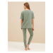 Pyžamová súprava s vysokým obsahom bavlny a motívom Bambi™ Marks & Spencer zelená