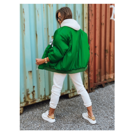 Women's baseball jacket BASKET, green Dstreet