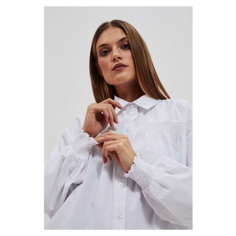 WOMEN'S SHIRT L-KO-4056 WHITE Moodo