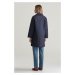 KABÁT GANT QUILTED COAT WITH CORD DETAILS EVENING BLUE