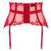 Podväzkový pás Obsessive Lonesia garter belt Farba: Červená