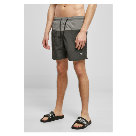 Men's Block Swimsuit Grey/Asphalt Urban Classics