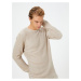 Koton Knitwear Sweater Crew Neck Textured Slim Fit Long Sleeve