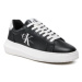 Calvin Klein Jeans Sneakersy Chunky Cupsole Laceup Mon Lth Wn YW0YW00823 Čierna