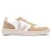 Veja V-10 CHROMEFREE LEATHER WHITE NATURAL SAHARA