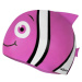 AQUOS CATLA Detská plavecká čiapka, ružová, veľkosť