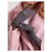 Classic dark grey women's gloves