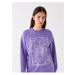 LC Waikiki Crew Neck Printed Long Sleeve Women's Sweatshirt