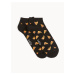 Čierne pánske vzorované ponožky Celio Difunpizza
