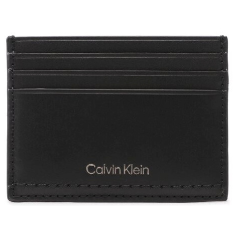 Calvin Klein Puzdro na kreditné karty Duo Stitch Cardholder 6Cc K50K510304 Čierna