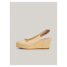 Svetlo hnedé dámske sandálky s koženými detailmi Tommy Hilfiger