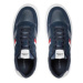 Tommy Hilfiger Sneakersy Light Cupsole Lth Mix Stripes FM0FM04889 Modrá