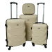 Zlatá sada 4 luxusných ľahkých kufrov &quot;Luxury&quot; - veľ. S, M, L, XL