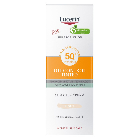 Eucerin Sun Ochranný krémový gél na opaľovanie na tvár Dry Touch OIL CONTROL (svetlý) SPF 50+, 5