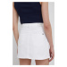 Bavlnená rifľová sukňa Pepe Jeans Rachel Skirt biela farba, mini, rovný strih
