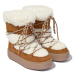 Dievčenské členkové zimné topánky MOON BOOT J-Track Tube Shearling K whisky off white