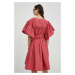 Šaty MMC STUDIO ružová farba, mini, áčkový strih