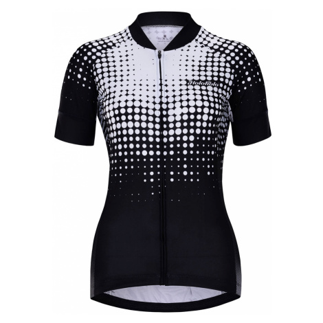HOLOKOLO Cyklistický dres s krátkym rukávom - FROSTED LADY - čierna/biela