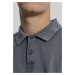 Pánska polokošeľa URBAN CLASSICS Garment Dye Pique Poloshirt grey