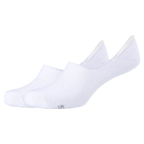 BIELE NÍZKE PONOŽKY - 2 PÁRY SKECHERS 2PPK BASIC FOOTIES SOCKS SK44005-1000