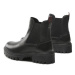Wrangler Členková obuv s elastickým prvkom Seattle Chelsea Leather WL22507A Čierna