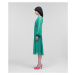 Šaty Karl Lagerfeld Ceremony Midi Dress Zelená