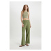 DEFACTO Wide Leg Pocket High Waist Wide Leg Long Length Trousers