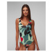 Jednodielne Plavky Nike Swim Nike Jungle Floral Keyhole Back