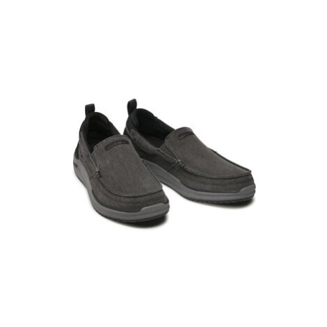 Skechers Poltopánky Port Bow 204605/BLK Čierna