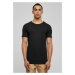 Fitted stretch T-shirt in black