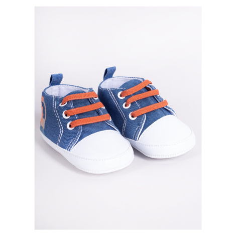 Yoclub Detské chlapčenské topánky OBO-0210C-1800 Denim 6-12 měsíců