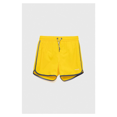 Detské plavkové šortky Pepe Jeans Gregory žltá farba, jednofarebné