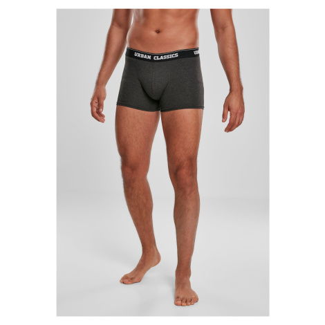Boxer shorts 3-pack with AOP/black/charcoal brand Urban Classics