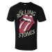 Tričko metal ROCK OFF Rolling Stones Vtge Typeface Čierna