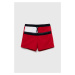 Detské plavkové šortky Tommy Hilfiger červená farba