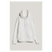 MIKINA GANT EMBOSSED SWEAT HOODIE EGGSHELL