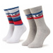 Levi's® Súprava 2 párov vysokých ponožiek unisex 37157-0269 Biela