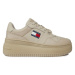 Tommy Jeans Sneakersy Tjw Retro Basket Flatform Ess EN0EN02506 Béžová