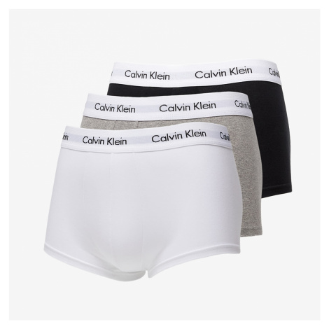 Calvin Klein Low Rise Trunks 3 Pack Black/ White/ Grey XL